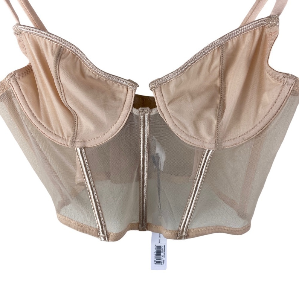Kat The Label Femme Bustier Almond Small Nwt — image 8 of 8